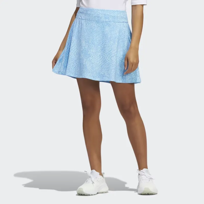 Adidas PRINTED FRILL GOLF SKIRT Casual Short Skirts Women's Blissful Blue-1