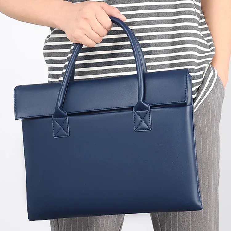Techson Artificial Leather Tote Bag, Shopping Bag, Handbag Tubas Unisex Blue/Gray/Black/Pink-1