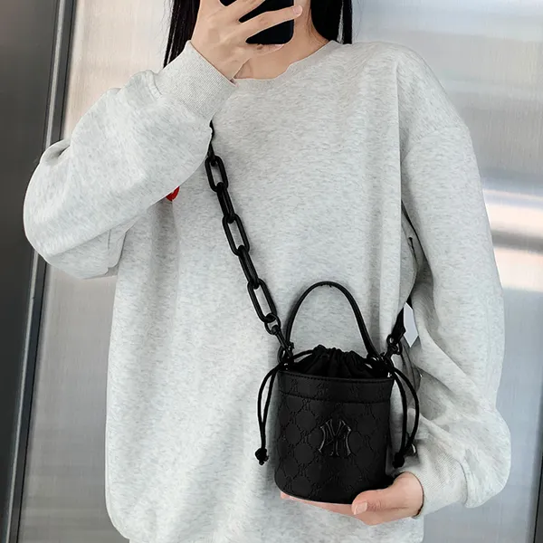 Lan Bao Fan Acrylic/Cow Leather Perfume Bag, Crossbody Bag, Chain Silk Scarf Accessories Unisex White-1