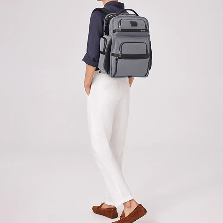 TUMI Alpha Polyester With Nylon Backpack Medium Size Men's Meteor Gray-3