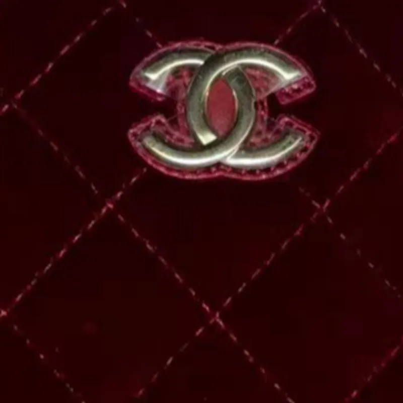 CHANEL Suede Handbag, Shoulder Bag, Crossbody Bag Women's Dark Red-5