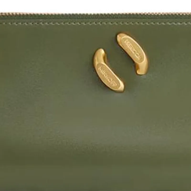 REBECCA MINKOFF Genuine Leather Patchwork With PU Wallet Women's Green-3