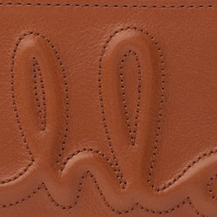 Chloe Shiny Calfskin Wallet Trumpets Women's Clay Brown-3
