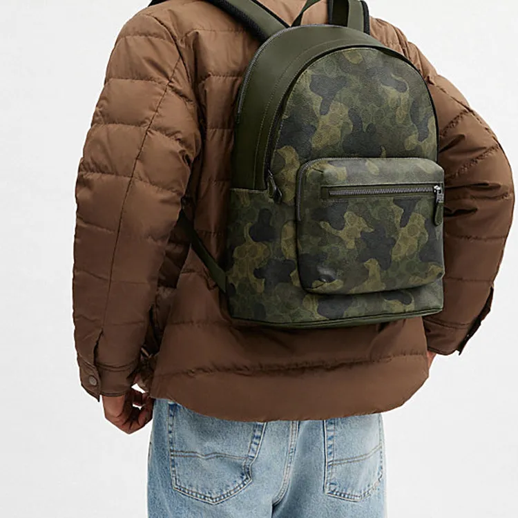 COACH West Artificial Leather Backpack Tubas Men's Deep Trefoil-4