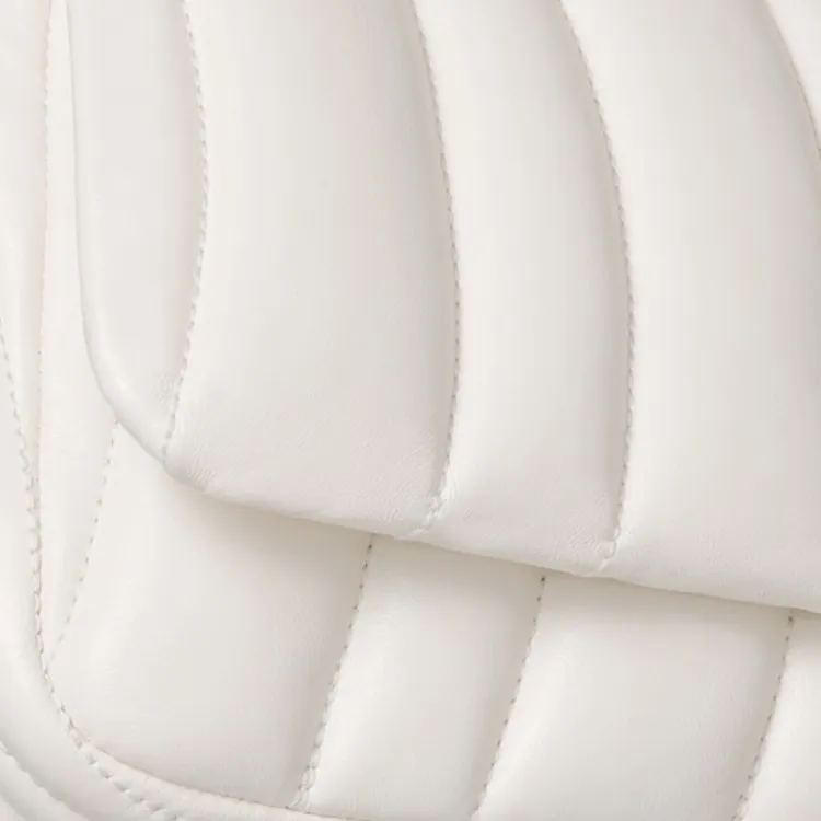 GUCCI Quilted Leather Crossbody One Shoulder Handbag Mini Women's White-6