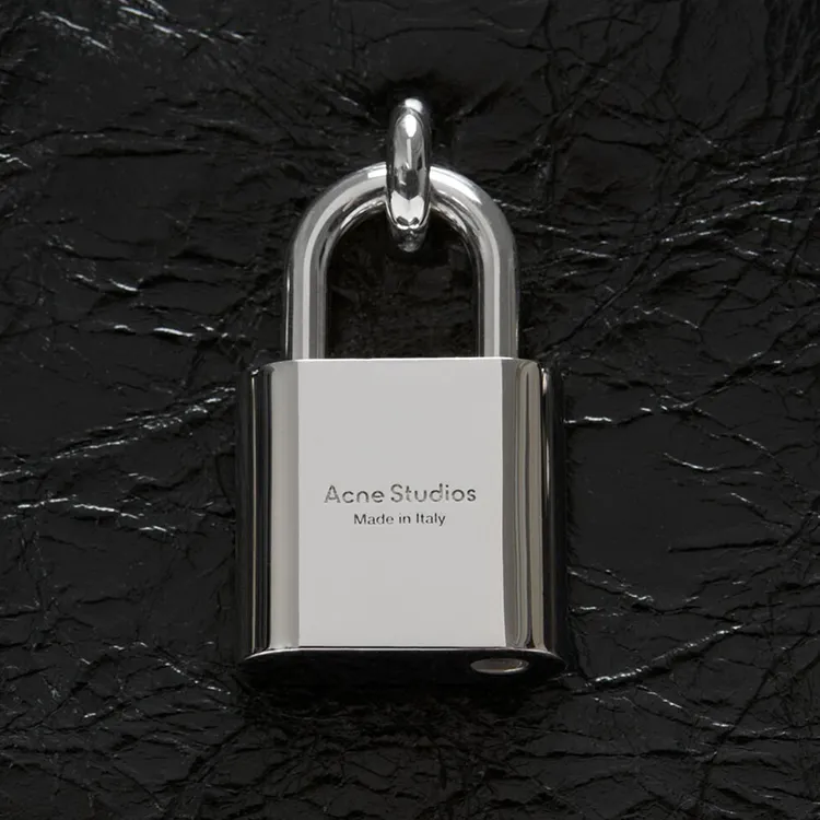 Acne Studios Calfskin Handbag Women's Black-5