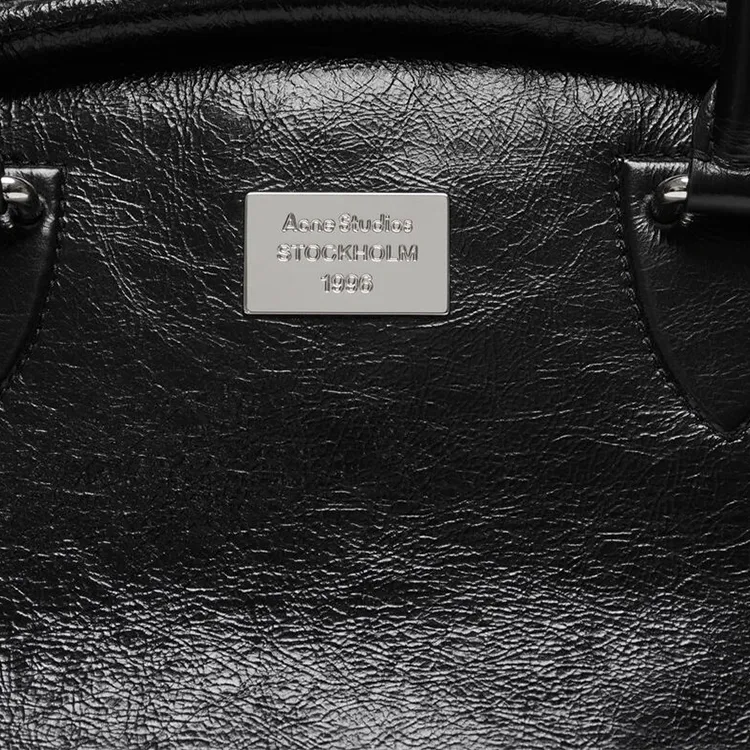 Acne Studios Calfskin Handbag Women's Black-4