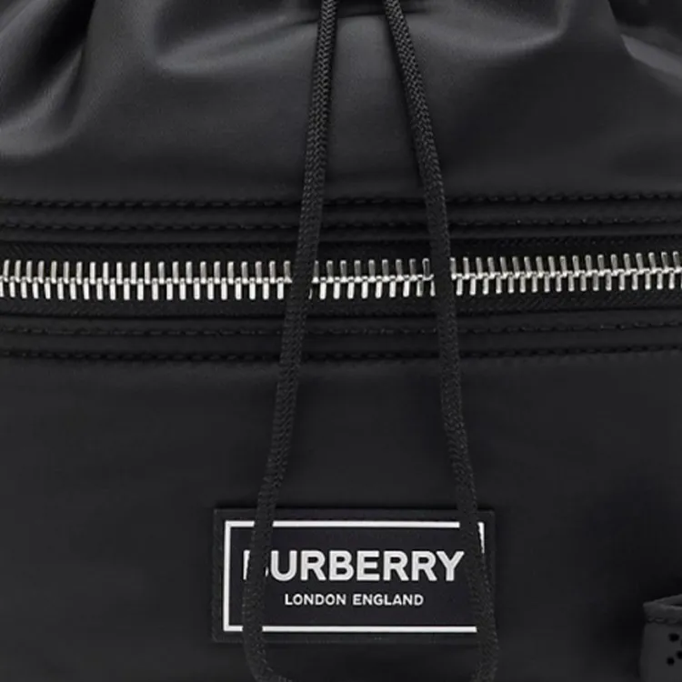 Burberry Nylon Bucket Bag, Shoulder Bag Women's Black-1