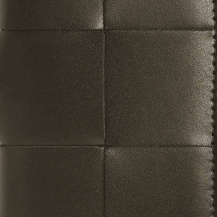Bottega Veneta CASSETTE Calfskin Card Holder Men's Cream & Khaki-3