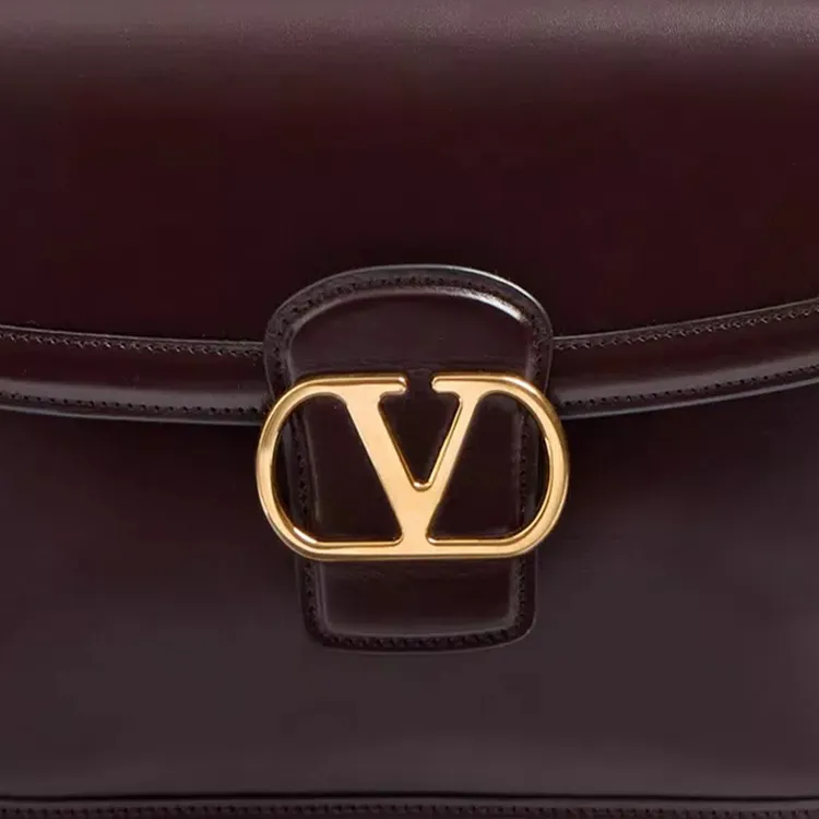 Valentino GARAVANI Calfskin Crossbody Bag Shoulder Bag Women's Brown-5
