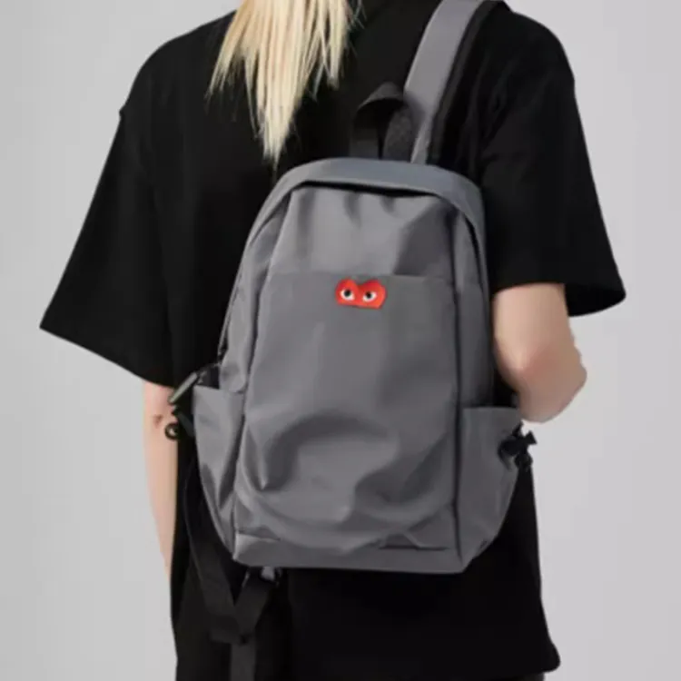 CDG Play Oxford Backpack Mini Unisex Black/Blue/Gray-7