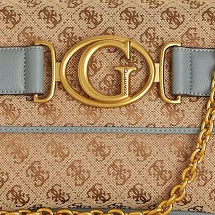 GUESS Artificial Leather Shoulder Bag Crossbody Bag Regular Women's Blue-3
