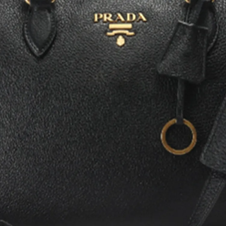 PRADA Cow Leather Shoulder Bag, Crossbody Bag, Handbag Women's Black-1