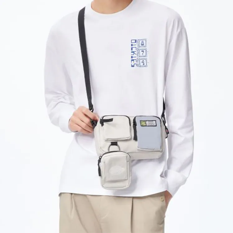 Dickies Polyester Combo Bag Sling Bag Fanny Pack Shoulder Bag Crossbody Bag Men's Greige-3