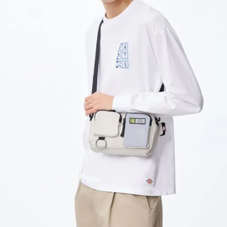 Dickies Polyester Combo Bag Sling Bag Fanny Pack Shoulder Bag Crossbody Bag Men's Greige-1