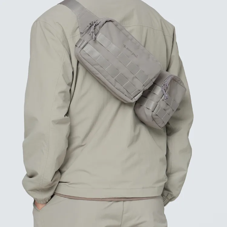 Snow Peak Nylon Fanny Pack Regular Unisex Dusty Gray-3