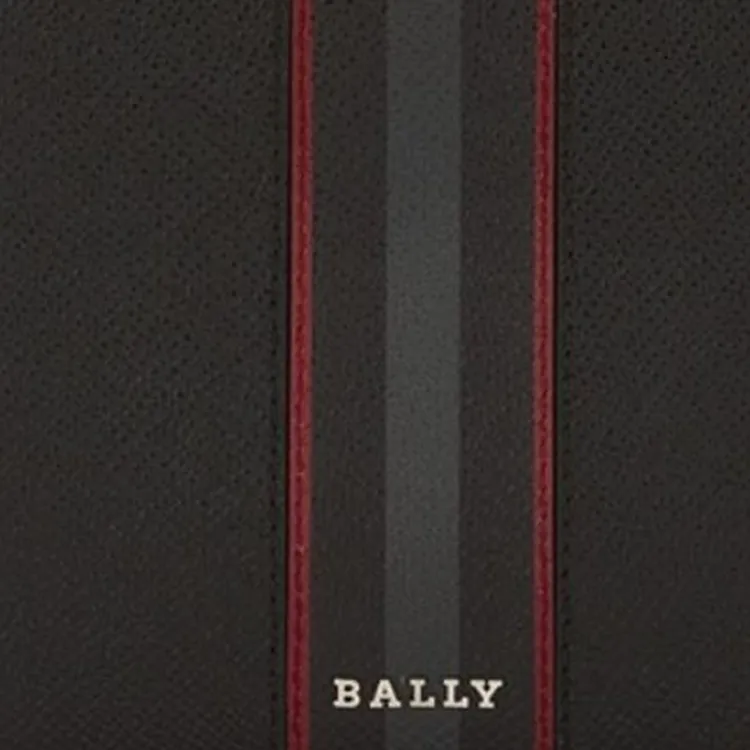 BALLY Cow Leather Card Holders Coin Purses Wallets Regular Men's Dark Gray-5
