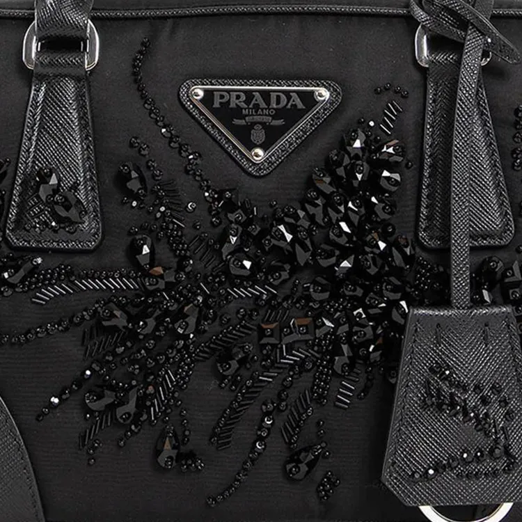 PRADA Nylon Shoulder Bag, Crossbody Bag, Handbag Women's Black-4