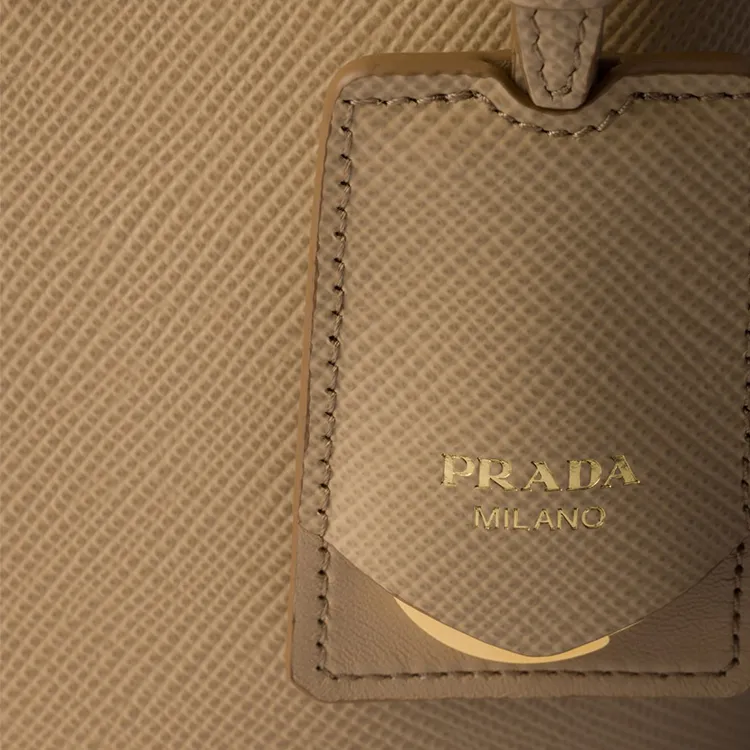 PRADA Prada Saffiano Calfskin Shoulder Bag Crossbody Bag Handbag Mini Women's Sandy Beige-5