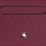 MONTBLANC Calfskin Card Holder Unisex Burgundy