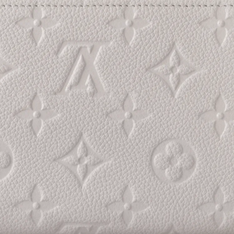LOUIS VUITTON Zippy Cow Leather Wallet Women's Heather Gray-4