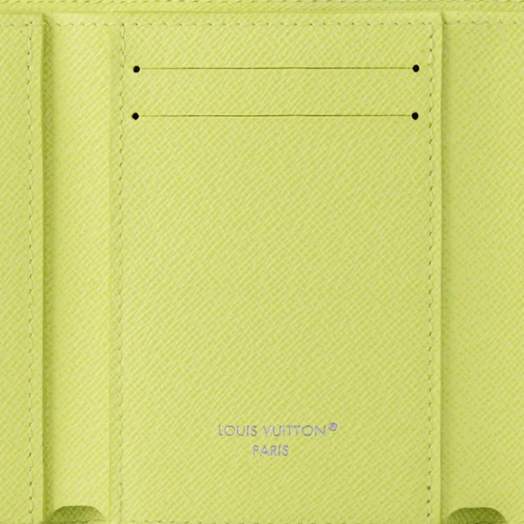 LOUIS VUITTON Victor Cow Leather Wallet Women's Lemon-5