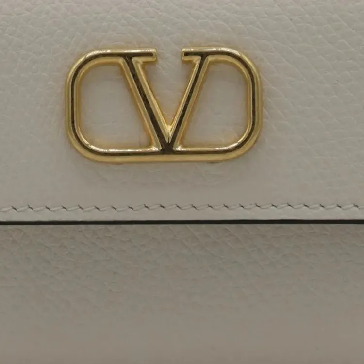 Valentino GARAVANI Cattle Leather Wallet Women's Gray-3