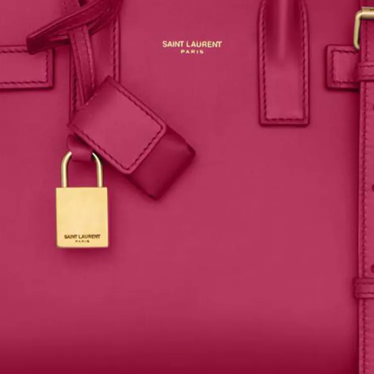 SAINT LAURENT SAC DE JOUR Calfskin Shoulder Bag, Crossbody Bag, Handbag Nano Women's Raspberry Pink-5