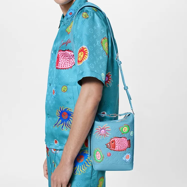LOUIS VUITTON Lv X Yk Hobo Cruiser Blue-7