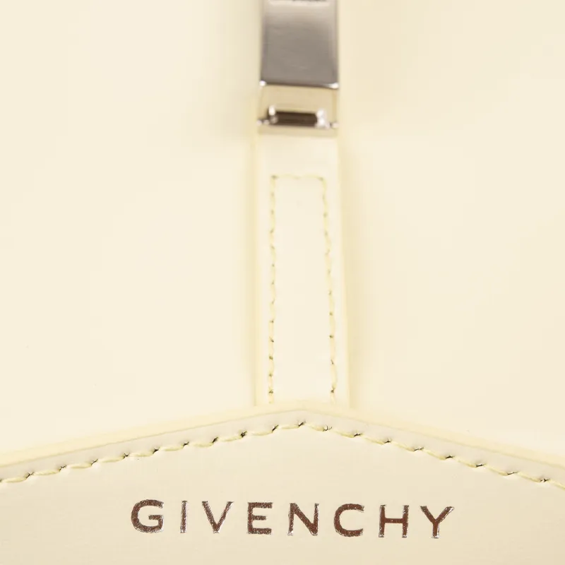 GIVENCHY Cut Out Series Shiny Brushed Calfskin Portable Crossbody Bag, Shoulder Bag Women's Yellow-7