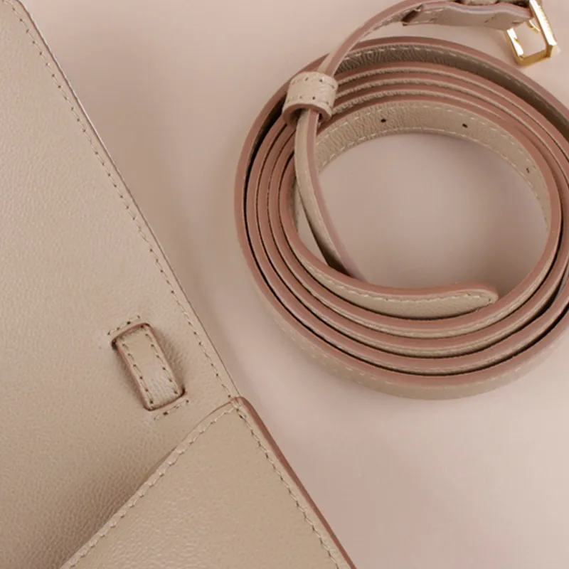 Burberry Canvas Crossbody Bag, Shoulder Bag Women's Chestnut Rice Color-10