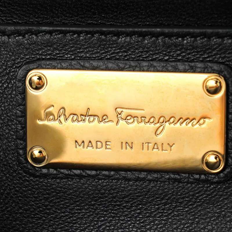 Ferragamo Vara Bow Crossbody Black-5