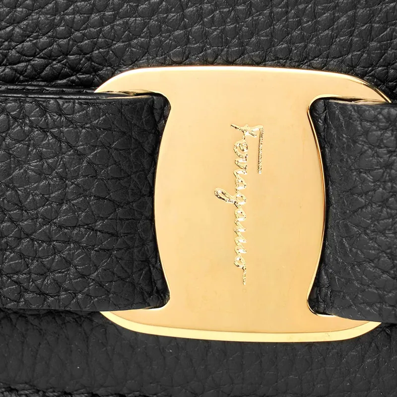 Ferragamo Vara Bow Crossbody Black-6