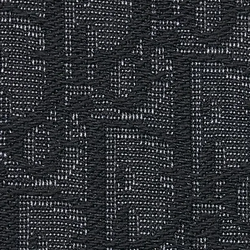 DIOR Oblique Print Jacquard Fabric Clutch Men's Black-4