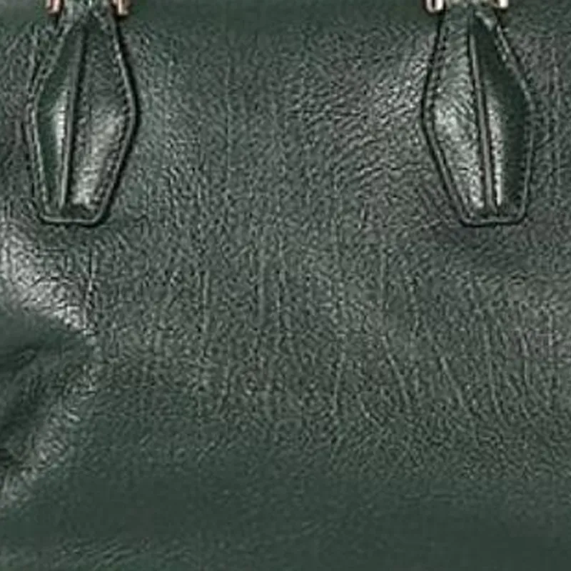 TOD'S Natural Leather Handbag Small Size Women's Green-4