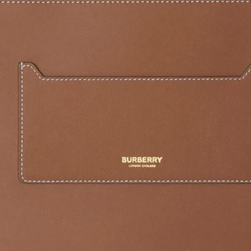 Burberry Lambskin Clutch Women's Tan-1