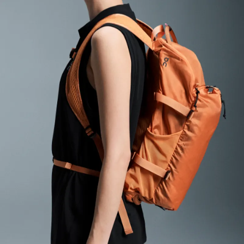 On Recycled Ocean Plastic Backpack Regular Unisex Orange-3