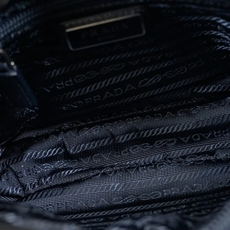 PRADA Nylon Crossbody Bag Shoulder Bag Women's Blue-4