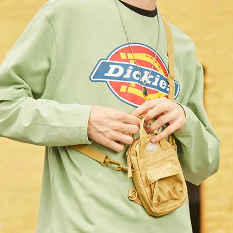 Dickies Polyester Handbag, Shoulder Bag, Crossbody Bag Regular Unisex Yellow-3