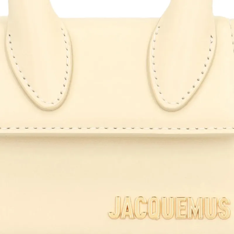Jacquemus Le Chiquito Cow Leather Shoulder Bag, Crossbody Bag, Handbag Women's Ivory White-4