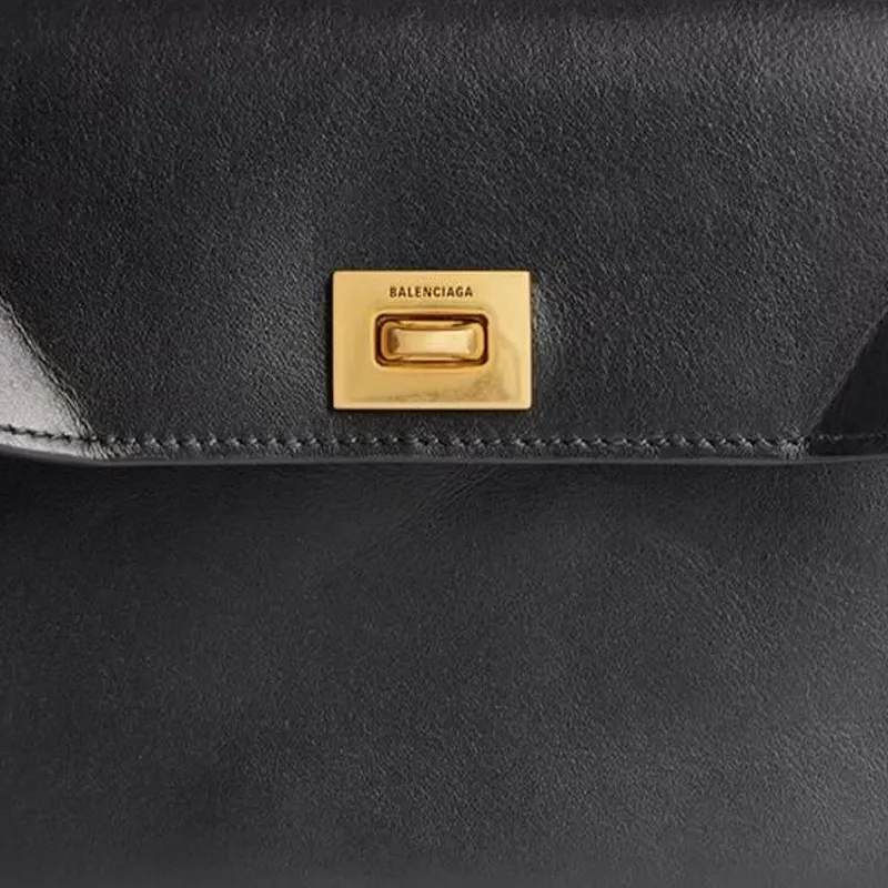 Balenciaga Rodeo Smooth Calf Leather Card Holder Large Size Women's Black-2