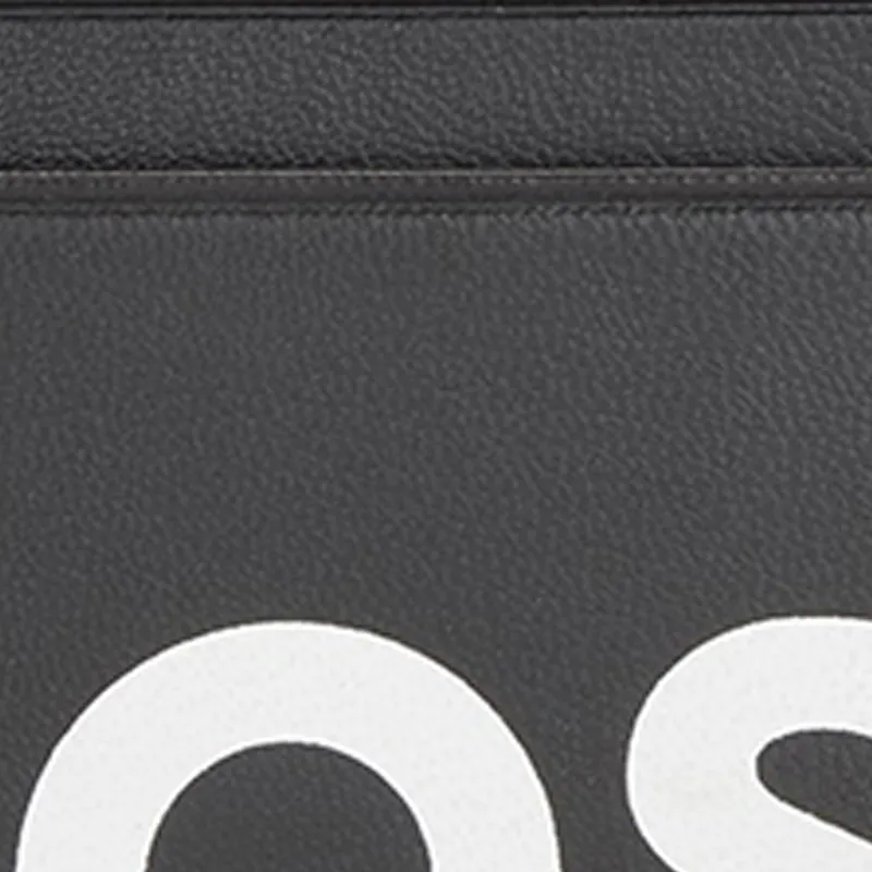 HUGO BOSS Soft Leather Card Holder Card Holder Men's Black-4