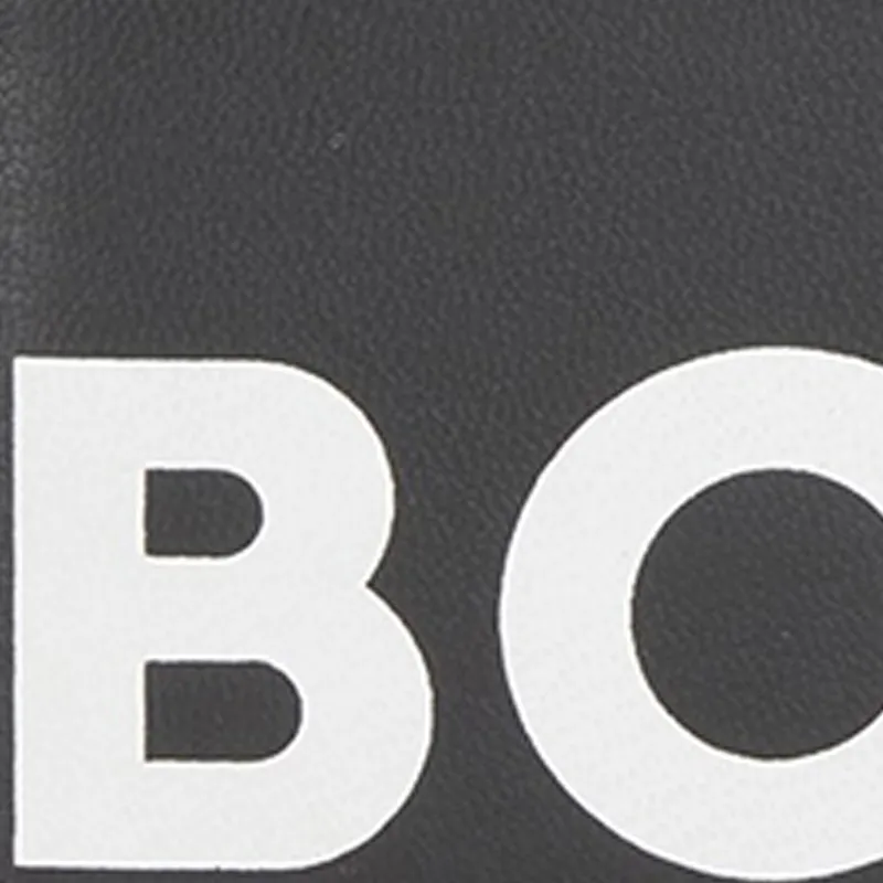 HUGO BOSS Soft Leather Card Holder Card Holder Men's Black-3