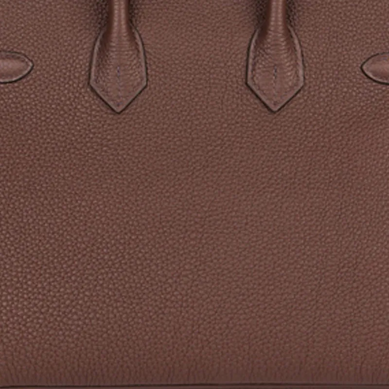 HERMES Birkin Cow Leather Birkin Bag Handbags Women's Saddle Red-3