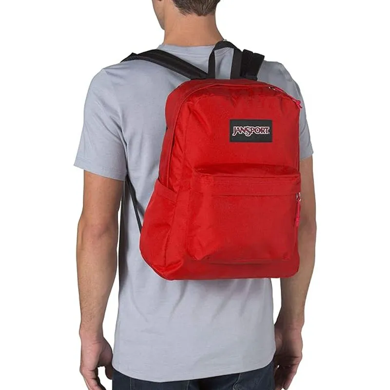 JanSport Polyester Backpack Regular Unisex Red-4