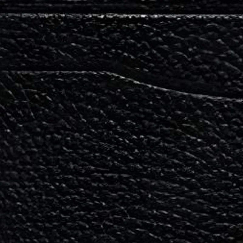 COACH Card Case Polished Pebbled Leather Coin Purse, Card Holder Mini Unisex Black-3