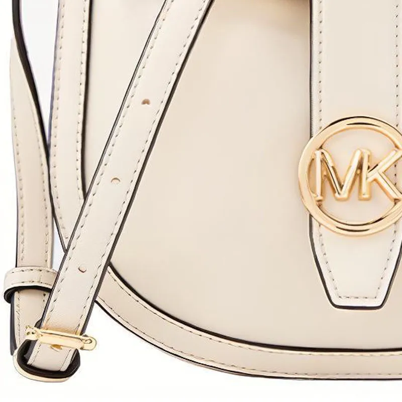 MICHAEL KORS Gabby Artificial Leather Shoulder Bag, Crossbody Bag Trumpets Women's White-2