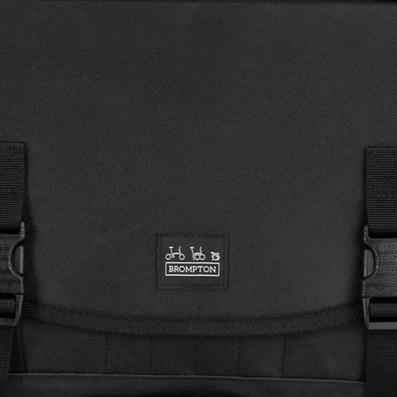 BROMPTON Polyester Messenger Bag Crossbody Bag Shoulder Bag Medium Size Men's Black-3