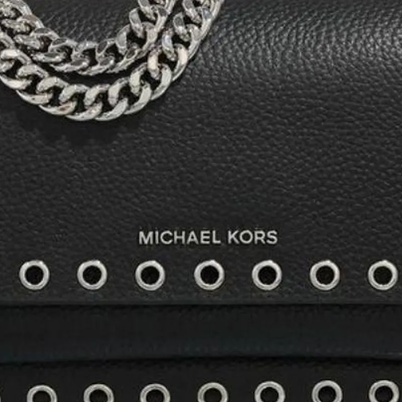 MICHAEL KORS Leather Crossbody Bag Shoulder Bag Women's Black-3