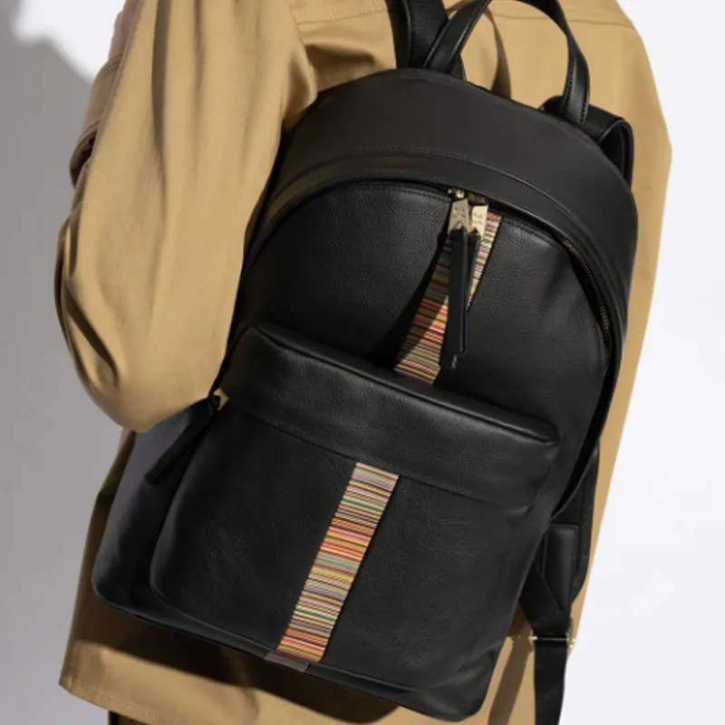 Paul Smith Leather Backpack-4
